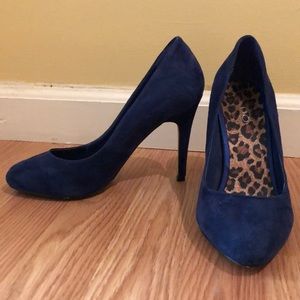 Aldo Blue Suede Heels